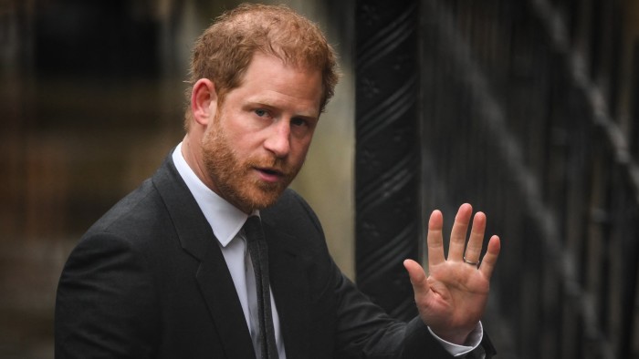 Prince Harry waving